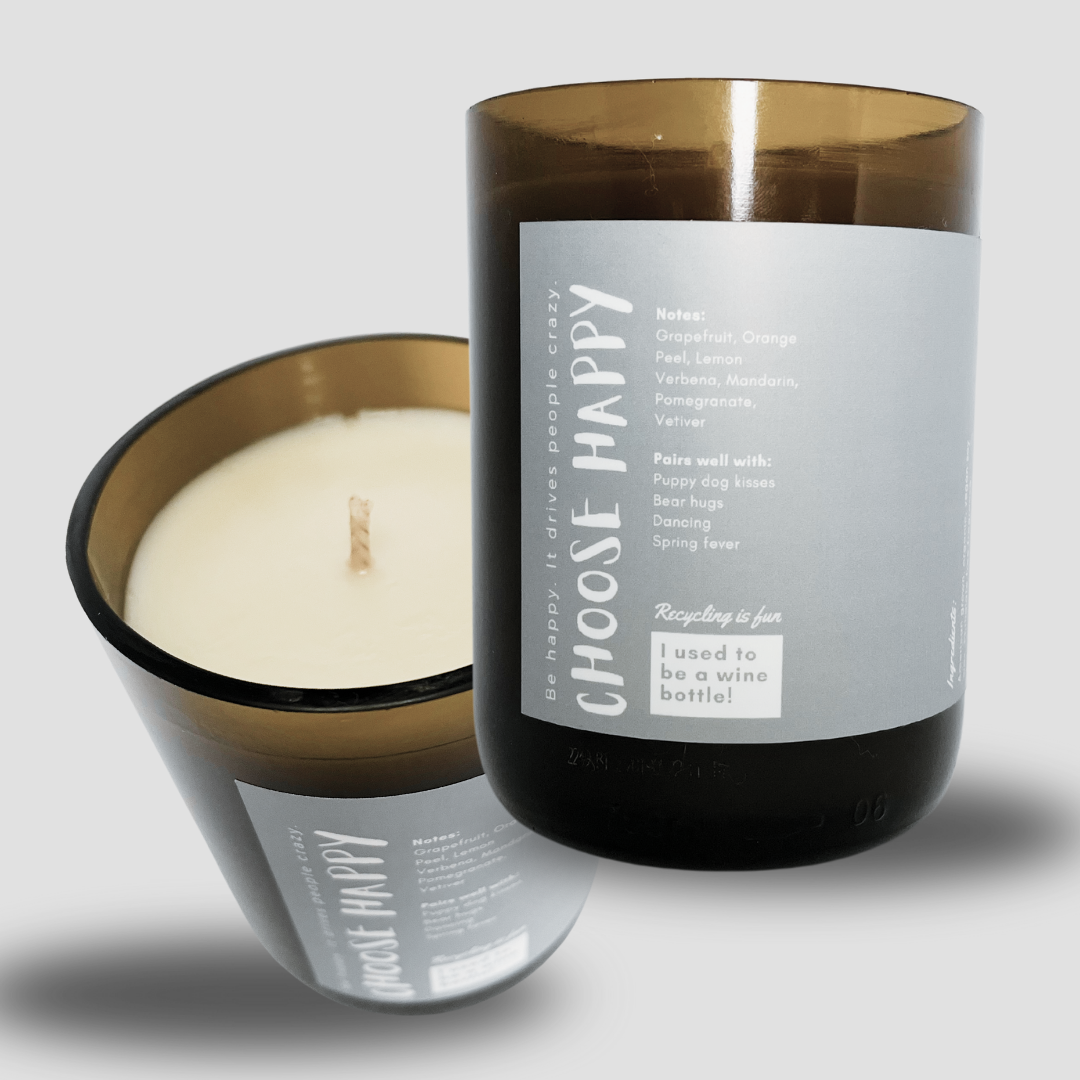 Choose Happy Candle
