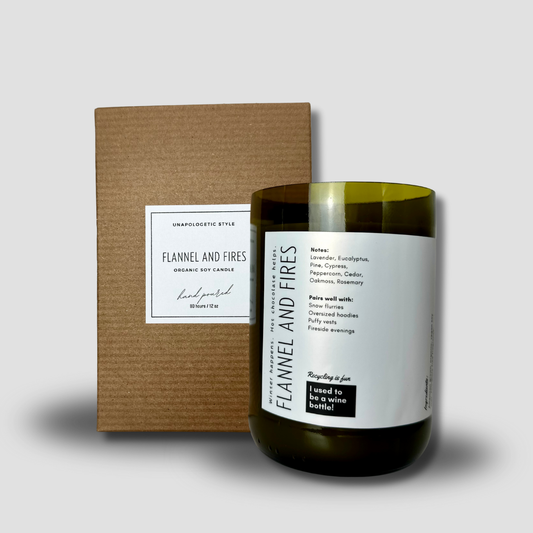 Flannel and Fires Candle